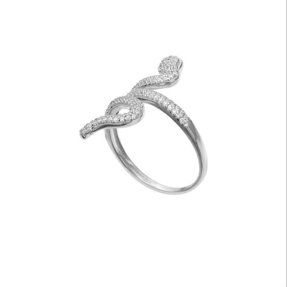 NWT GIANI BERNINI
Cubic Zirconia Snake Ring in Sterling Silver size 7 - Picture 3 of 8